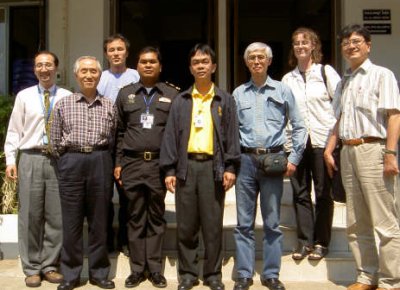 Memorial shot together with Maisai Immigration vice director and members of Fact Finding Mission in front of Maisai Immigration Police Building.